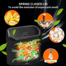 Car Trash Can (with Lid) Contains 1/2/3 Garbage Bags, Small Car Trash Can, Leak-proof Mini Car Accessories