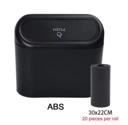 Car Trash Can (with Lid) Contains 1/2/3 Garbage Bags, Small Car Trash Can, Leak-proof Mini Car Accessories