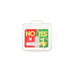 Mood Expression Pins for Women Men My Social Battery Brooches on Clothes Funny Alloy Badge Gifts