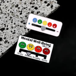 Mood Expression Pins for Women Men My Social Battery Brooches on Clothes Funny Alloy Badge Gifts