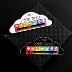 Mood Expression Pins for Women Men My Social Battery Brooches on Clothes Funny Alloy Badge Gifts