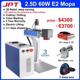 300W 3D JPT Mopa Fiber Laser Marking Cutting Machine 3 Axis Laser Engraver for All Metal Jewelry 200W 100W Deep Laser Marking