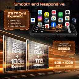 [Ship From UK] Cubot KingKong ES 3 Android 15 Rugged Smartphone 16GB(6+10) 256GB 10200mAh 33W 48MP 6.745''120Hz NFC Mobile Phone