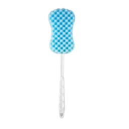 Long Handle Body Massage Sponge Back Scrubber Shower Brush for Exfoliating and Cleaning Hard to Reach Areas Blue