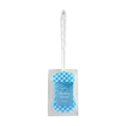 Long Handle Body Massage Sponge Back Scrubber Shower Brush for Exfoliating and Cleaning Hard to Reach Areas Blue