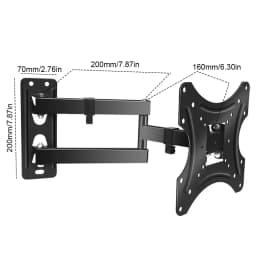 TV Wall Mount Bracket For 17-55inch TV Retractable Arms Swivel Tilt Extension Rotation TV Stand Expansion Bracket