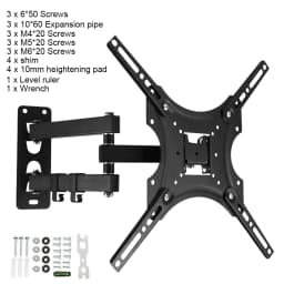 TV Wall Mount Bracket For 17-55inch TV Retractable Arms Swivel Tilt Extension Rotation TV Stand Expansion Bracket