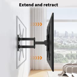 TV Wall Mount Bracket For 17-55inch TV Retractable Arms Swivel Tilt Extension Rotation TV Stand Expansion Bracket