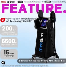 Nova MYOslim Neo 6500W High Power 4 RF Handles Hi-emt Body Sculpt EMS Body Muscle Stimulate Machine Slimming Beauty Equipment