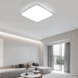 Square LED Ceiling Light,48W 5400LM LED Ceiling Lamp,Cold White Light 6500K Ceiling Light For Living Room,Bedroom