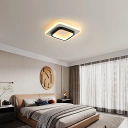 Modern LED Ceiling Light, Acrylic Square Ceiling Lamp Warm White 3500K for Hallway Office Bedroom Kitchen Living Room [Energy E]