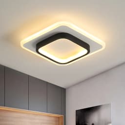 Modern LED Ceiling Light, Acrylic Square Ceiling Lamp Warm White 3500K for Hallway Office Bedroom Kitchen Living Room [Energy E]