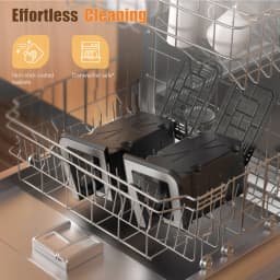10.5L Air Fryer Double Basket Touch Display, Viewing Window, 10 Functions XXL