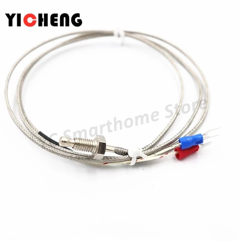 1 M / 2 M / K / E Screw Type M6 / M8 Thermocouple Control Screw Probe Temperature Controller 0-400C/ 0-800C Sensor Probe