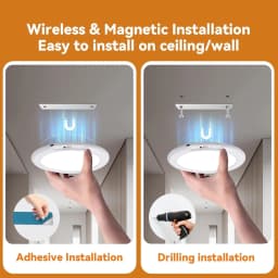 Ceiling Light Motion Sensor LED Type-C Rechargeable Magnetic Lamp Wireless Wall Lamp Remote LED Night Light Wardrobe Bedroom