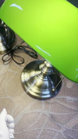 Green Glass Lamp Shade Desk Lamp Banker Lamp Pull Chain Switch Table Lamp Classic Table Lamp