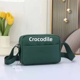 Casual Style Crocodile Pattern Fashionable Design 4 Colors Minimalist Men's Handbag Personal Shoulder Bag
