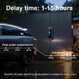 GOODCELL Type 2 EV Charger 3.6KW 16A 1P APP Smart Control IP66 5/10M Cable EU Schuko Plug 220V For Type2 EV Car Charger