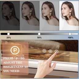 Hollywood LED Vanity Mirror with 10 Lights 3 Color Dimmable Touch Control Make Up Mirror for Dressing Table Bedroom Beauty Decor