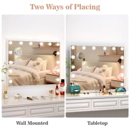 Hollywood LED Vanity Mirror with 10 Lights 3 Color Dimmable Touch Control Make Up Mirror for Dressing Table Bedroom Beauty Decor