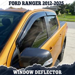 Window Visor For Ford Ranger T6 T7 T8 T9 Wildtrak Smoke Black Window Deflector Sun Rain Guards Car Accessories Double Cab