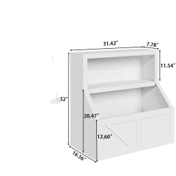 Wooden Kids Bookshelf & Toy Storage Cabinet, Large Cubbies Organiser, Perfect for Playroom, Bedroom, Nursery, Classroom