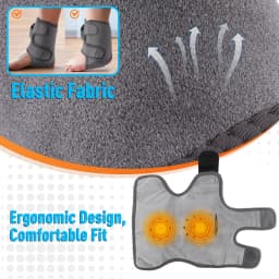 Electric Heating Vibration Foot Ankle Massager Elbow Relax Muscles Winter Massager USB Rechargeable Adjustable Strap Massager