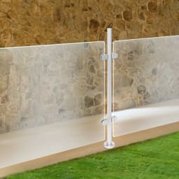 Stair Railing Post 316 Food-Grade Stainless Steel Railing Middle Post 43.3in Railing Middle Support 132lbs for 0.47in Thickness