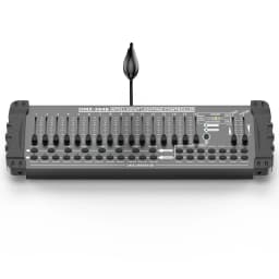 DayFlicker Black DMX and MIDI Operator 384 Channel Light Controller for Live Concerts KTV DJs Clubs