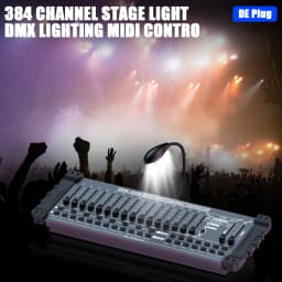 DayFlicker Black DMX and MIDI Operator 384 Channel Light Controller for Live Concerts KTV DJs Clubs