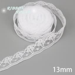 (5 Yards/Roll) White Lace Fabric Webbing Decoration Packing Material Roll Wholesale
