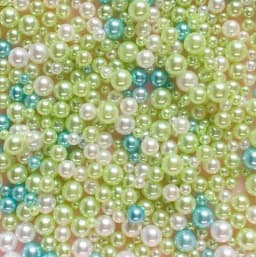 3/4/5mm Mixed ABS Round Imitation Pearls Loose Beads No Hole for DIY Garment Clothing Shoes Beads Accessories Supplies 10g