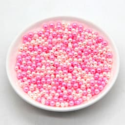 3/4/5mm Mixed ABS Round Imitation Pearls Loose Beads No Hole for DIY Garment Clothing Shoes Beads Accessories Supplies 10g