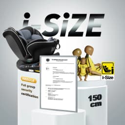 Reecle I-Size 360 Swivel Baby Car Seat, 40-150cm (0-12 Years), Compatible with ISOFIX
