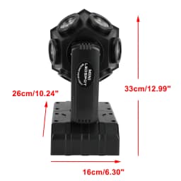 200W Moving Head 12 LED Rotating Beam Stage Light RGBW DJ Disco Party DMX