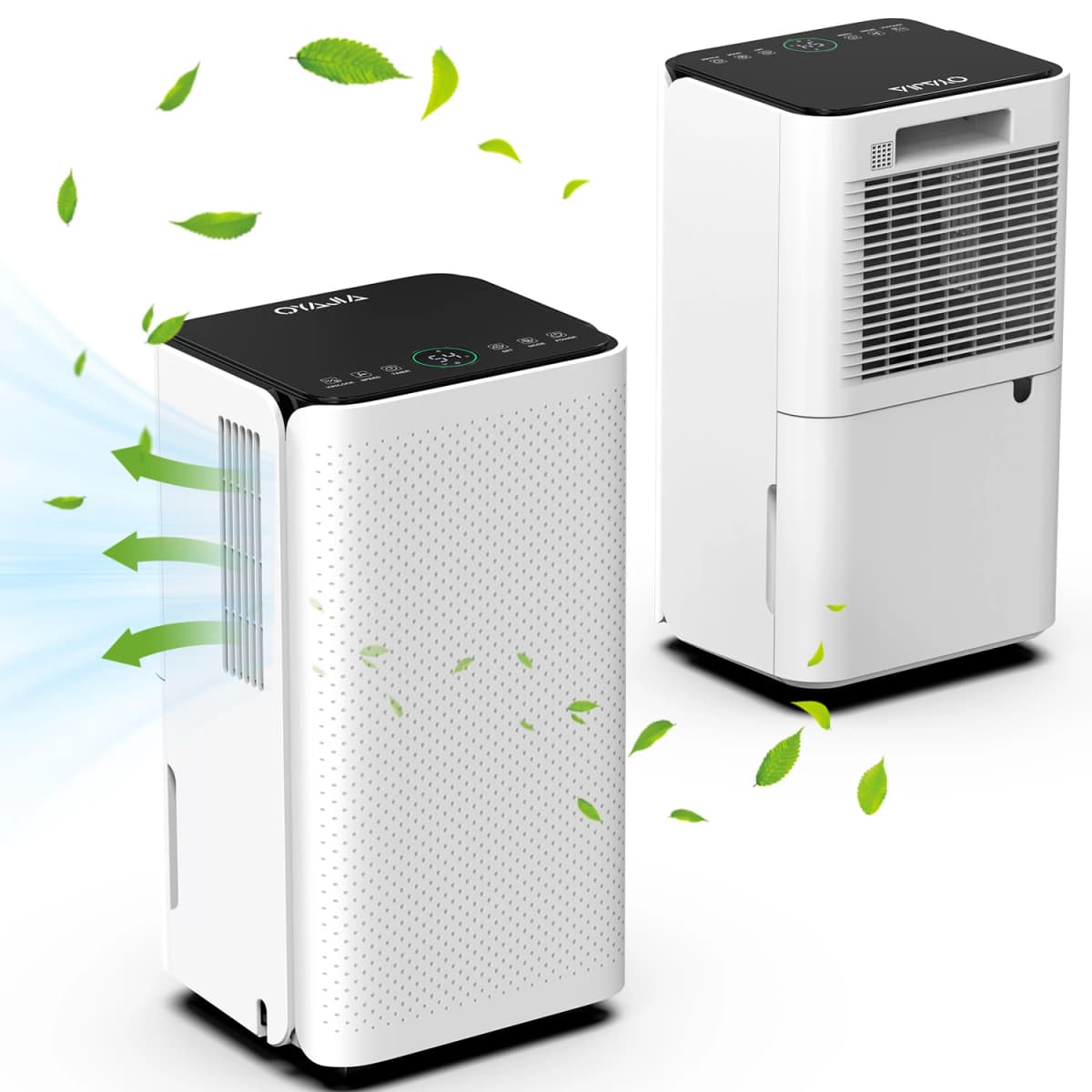 OYAJIA 12L Dehumidifier For Mould and Moisture Extraction Quiet 36dB with Wheels