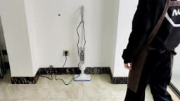 1500W Steam Mop & Detachable Steam Cleaner, Powerful Floor Steamer for Carpet Laminate Hardwood, 400ml,2 washable cloths