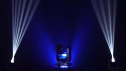 LeLeght 2Pcs 200W Moving Head 18-Facet Prism Stage Light 14CH DMX512 With Sound Activated for Parties Wedding Church Live Show