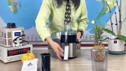 Sejoy Compact Fruits Juicer,Juice Extractor Machine Multiple Safety Features Operation Centrifugal Extractor Speed Adjustable