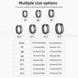 R09 Smart Ring Waterproof Health Fitness Rings Heart Rate Blood Oxygen Sleep Monitoring Fitness Tracker for Xiaomi Samsung Phone