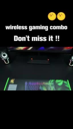 T87 Wireless Keyboard Mouse Set, Rainbow Backlit 2.4G Rechargeable Gaming Keyboard 2400DPI Optical Gaming Mouse with Mouse Pad