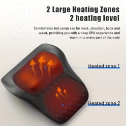 Multifunctional Electric Massage Cushion Neck Waist Back Body Massager Pillow Deep Kneading Shiatsu Heat Vibrating Massage Pad