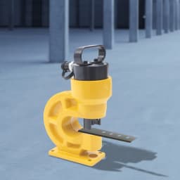 31T Hydraulic Punching Machine 95mm Throat Depth for Copper Iron Aluminum Steel, 4 Punching Dies Set, Portable Hole Puncher for Bus Bar Flat Iron, Heavy Duty Metal Punch Tool W/Padding Plate & Hex Wrench, Electrician DIY Equipment