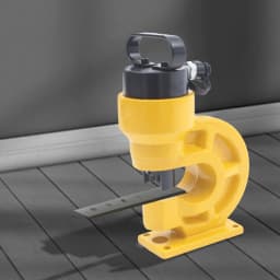 31T Hydraulic Punching Machine 95mm Throat Depth for Copper Iron Aluminum Steel, 4 Punching Dies Set, Portable Hole Puncher for Bus Bar Flat Iron, Heavy Duty Metal Punch Tool W/Padding Plate & Hex Wrench, Electrician DIY Equipment