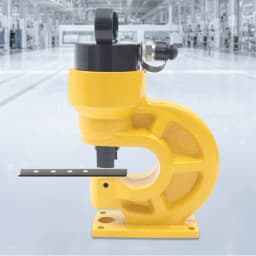 31T Hydraulic Punching Machine 95mm Throat Depth for Copper Iron Aluminum Steel, 4 Punching Dies Set, Portable Hole Puncher for Bus Bar Flat Iron, Heavy Duty Metal Punch Tool W/Padding Plate & Hex Wrench, Electrician DIY Equipment