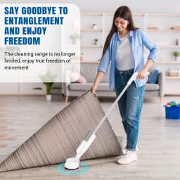 Electric Cordless Spin Mop Cleaner Automatic 2 in 1 Wet & Dry Home Cleaner Car Glass Ceiling Door Windows floor scrubber machine