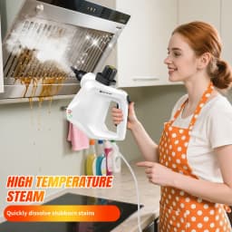 BRIEFNESS 3800W Portable High Pressure Steam Cleaner Machine, IPX4 Multi-Surface Steamer for Sofa, Tile, Carpet, Curtains