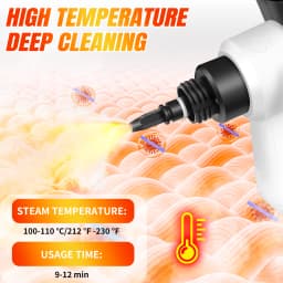 BRIEFNESS 3800W Portable High Pressure Steam Cleaner Machine, IPX4 Multi-Surface Steamer for Sofa, Tile, Carpet, Curtains