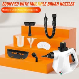 Handheld Steam Cleaner, 1000W, Cleaning Accessory Kit, 450ml, Suitable for cleaning cars, sofas, floors, and bathrooms