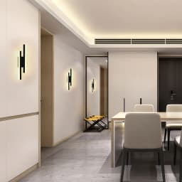 16W LED Wall Lights,Modern Black Long Wall Sconces Fixtures Acrylic for Living Room Hallway Balcony,Warm Light 3000K